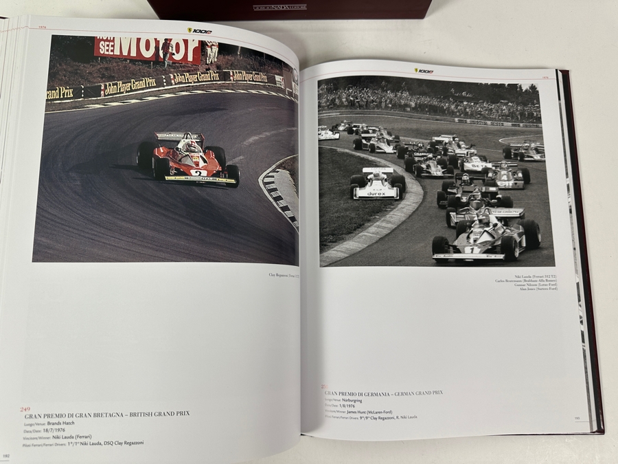 Rare Limited Edition Two-Volume Book Set With Slipcase Ferrari 1000 GP The Official Book Celebrating Scuderia Ferrari's Milestone Of Competing In 1,000 Formula 1 Grands Prix Races With Volume One Covering 1950-1988, Volume Two 1989-2020 [Photo 9]