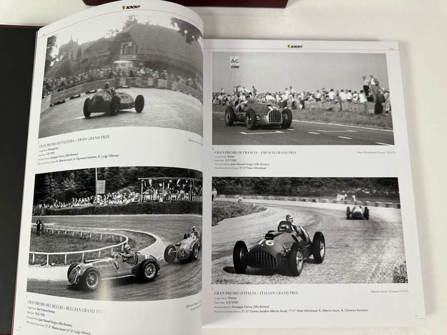 Rare Limited Edition Two-Volume Book Set With Slipcase Ferrari 1000 GP The Official Book Celebrating Scuderia Ferrari's Milestone Of Competing In 1,000 Formula 1 Grands Prix Races With Volume One Covering 1950-1988, Volume Two 1989-2020 [Photo 8]