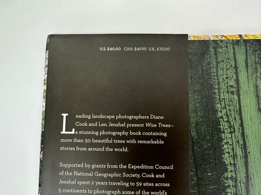 Hardcover Coffee Table Book Wise Trees By Diane Cook And Len Jenshel Retails $40 [Photo 2]