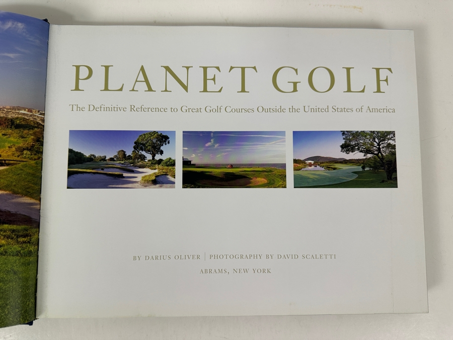 Hardcover Coffee Table Book Planet Golf: The Definitive Reference To Great Golf Courses Outside The United States Of America Foreword By Greg Norman Retails $60 [Photo 3]