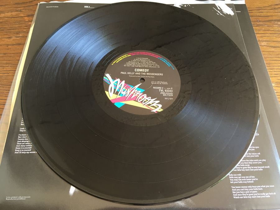 Paul Kelly And The Messengers ‎- Comedy - Mushroom ‎- TVL93343 - 2 × Vinyl [Photo 14]