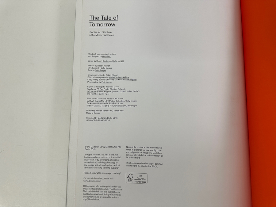 Hardcover Coffee Table Book The Tale Of Tomorrow Utopian Architecture In The Modern Realm Gestalten 2016 [Photo 8]