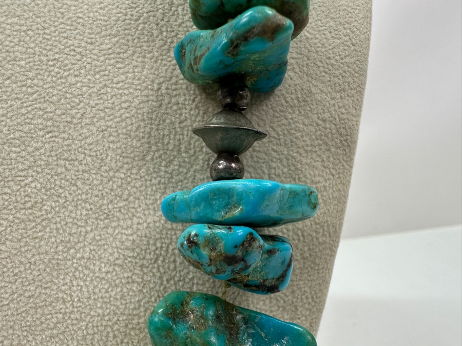 Chunky Turquoise Beads 24' Necklace [Photo 3]