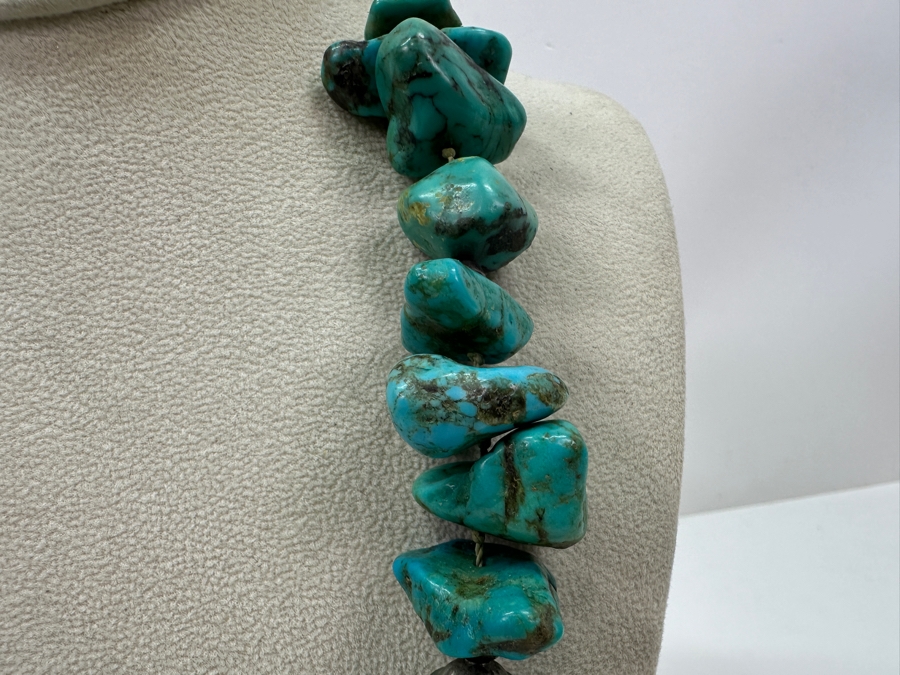 Chunky Turquoise Beads 24' Necklace [Photo 4]