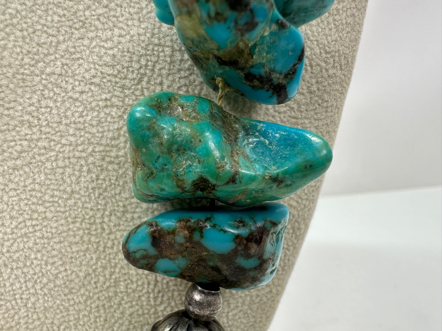 Chunky Turquoise Beads 24' Necklace [Photo 2]