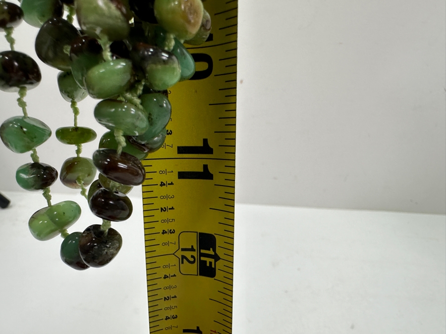 Chrysoprase Multi-Strand Beaded 24' Statement Necklace [Photo 9]