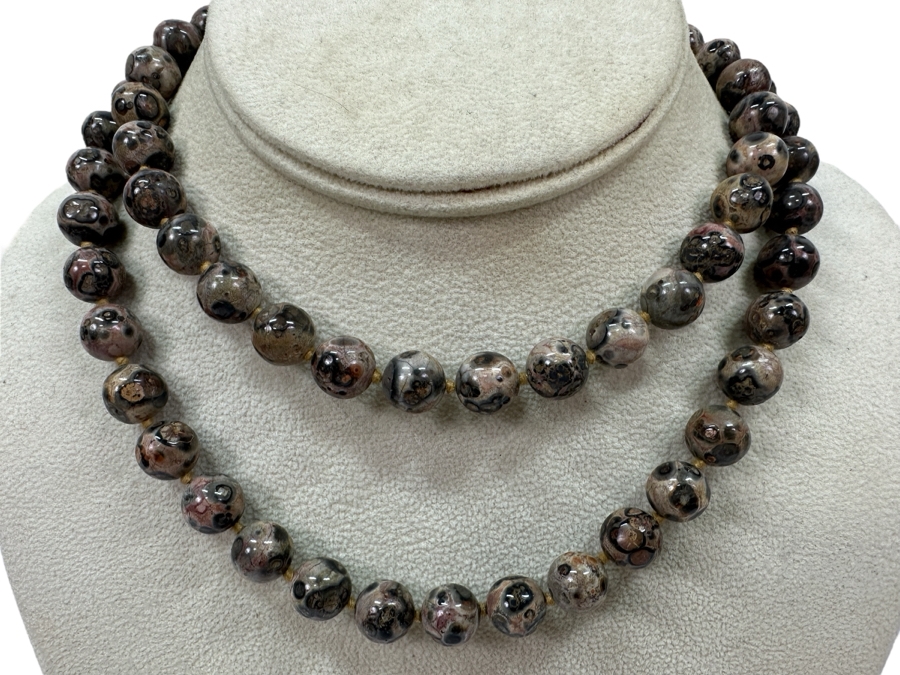 Polished Jasper Stone 30' Necklace