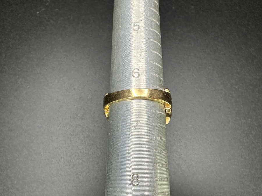 14k Gold Topaz Diamond Ring Set With A 12x10 London Blue Topaz & (6) 1.5mm Round Brilliant Diamonds Size 6.5 9.0g Retails $3,200 [Photo 13]