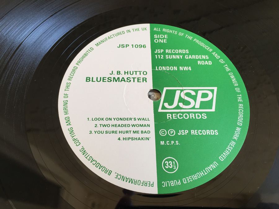 J.B. Hutto ‎- Bluesmaster - JSP Records ‎- 1096 [Photo 4]