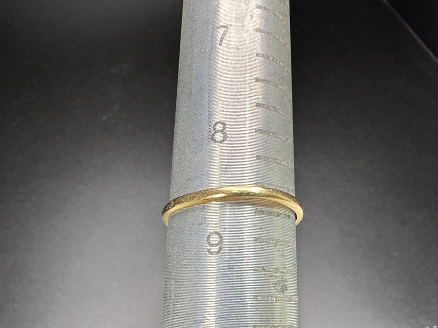 10k Gold Sapphire Ring Set With (14) 1.8mm Sapphires Size 8.5 3.4g Retails $1,000 [Photo 8]