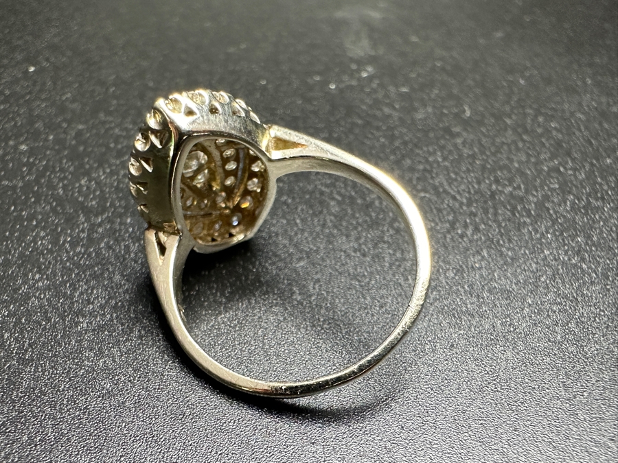 14k Gold Diamond Ring Set With (1) 2.8mm Round Brilliant Diamond, (2) 1.8mm Round Brilliant Diamonds, (14) 1.1mm Single Cut Diamonds & (20) 1.7mm Single Cut Diamonds Est. 1.25cttw Size 8 4.1g Retails $3,000 [Photo 8]