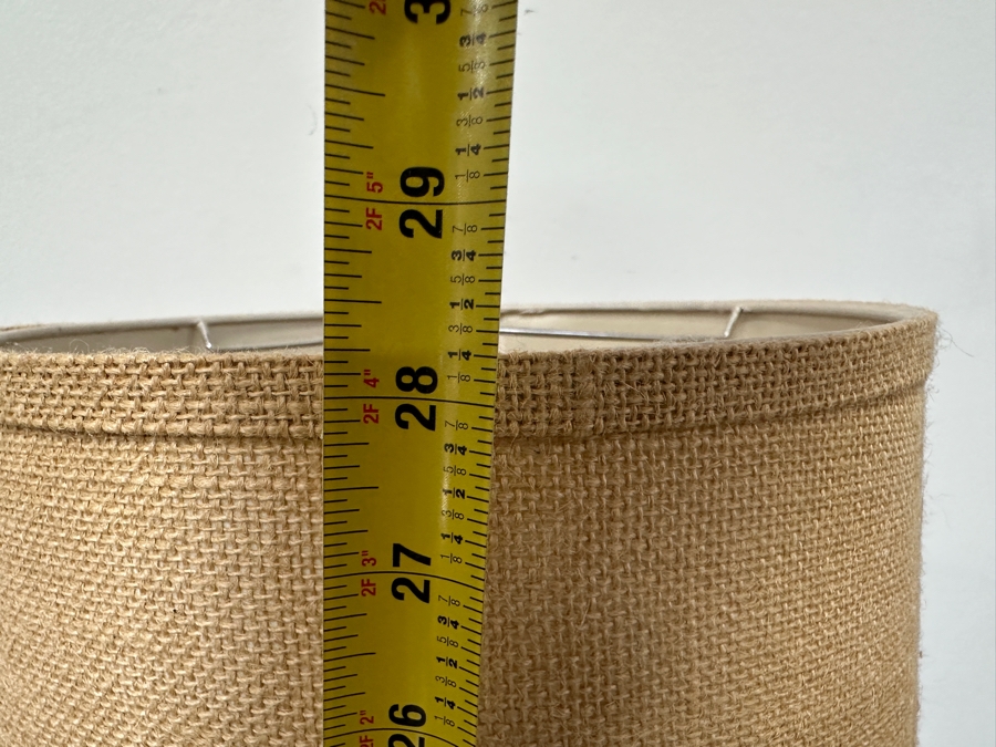 Mid-Century Modern Art Pottery Table Lamp With Shade 28H [Photo 8]