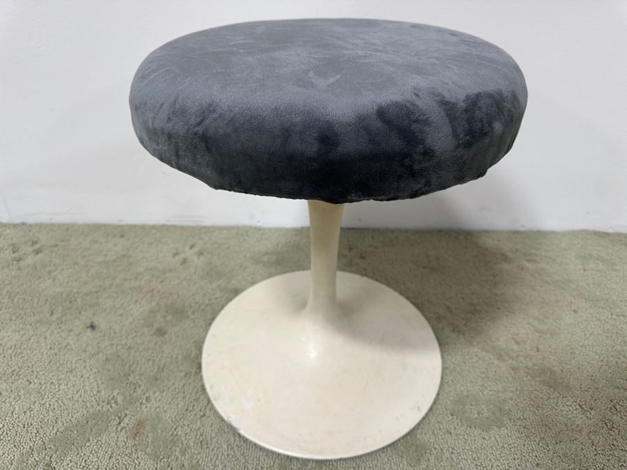 Vintage Mid-Century Modern Knoll Eero Saarinen Tulip Stool With Slipcover 15W X 16H [Photo 8]