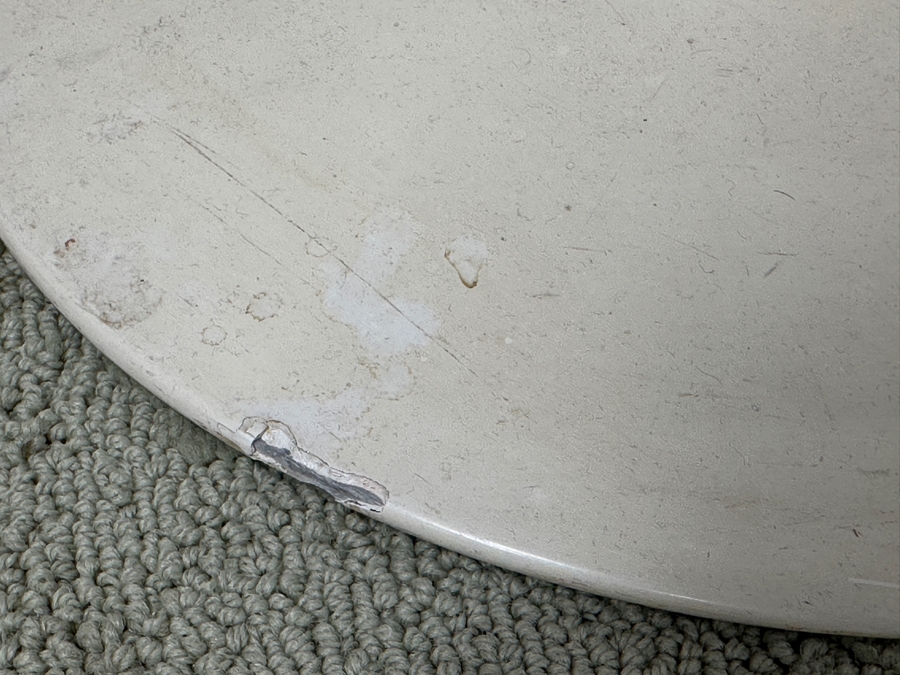 Vintage Mid-Century Modern Knoll Eero Saarinen Tulip Stool With Slipcover 15W X 16H [Photo 7]