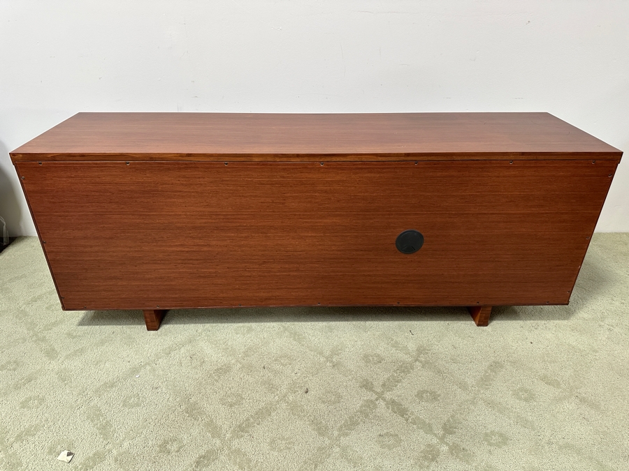 Wooden George Nakashima Style Cabinet Credenza With Three Sliding Doors Make Unknown 72W X 19D X 27H [Photo 14]