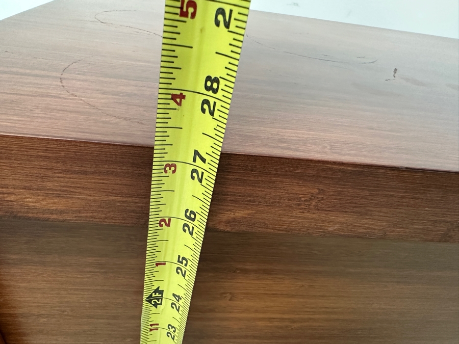 Wooden George Nakashima Style Cabinet Credenza With Three Sliding Doors Make Unknown 72W X 19D X 27H [Photo 13]