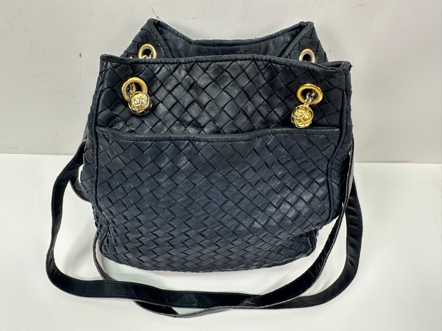 Bottega Veneta Woven Leather Handbag With Dust Bag Made In Italy Estimate $400 [Photo 3]