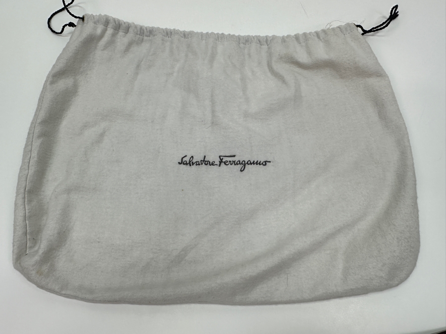 Salvatore Ferragamo Leather Handbag Made In Italy Estimate $200 [Photo 12]