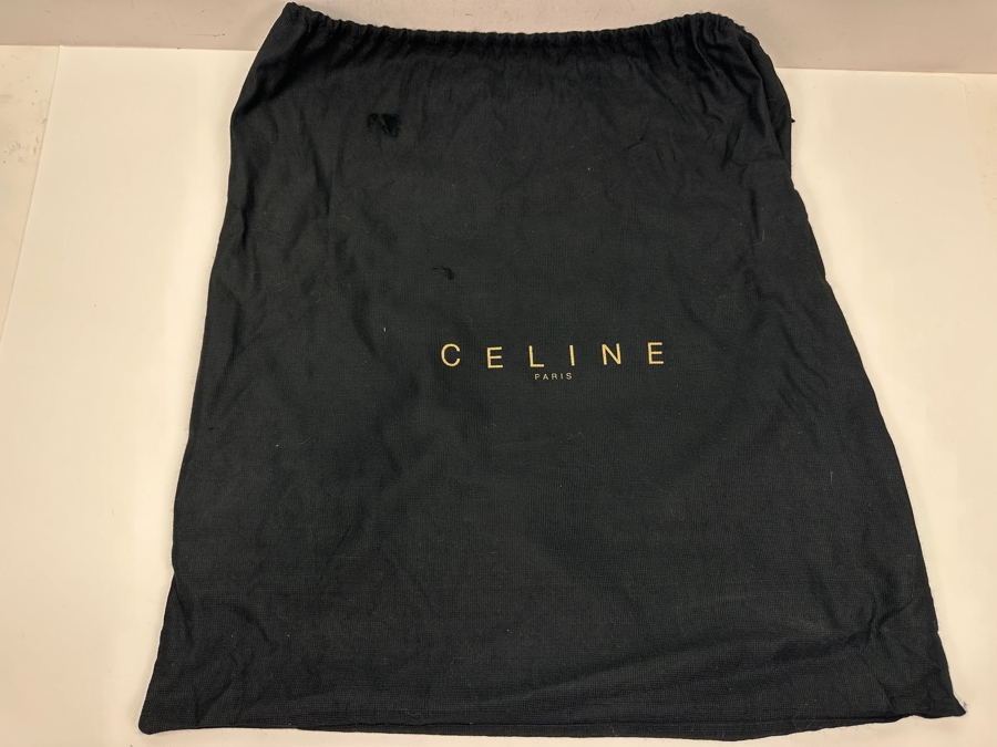 Celine Paris Embossed Crocodile Leather Handbag With Original Dust Bag Estimate $1,000 [Photo 7]