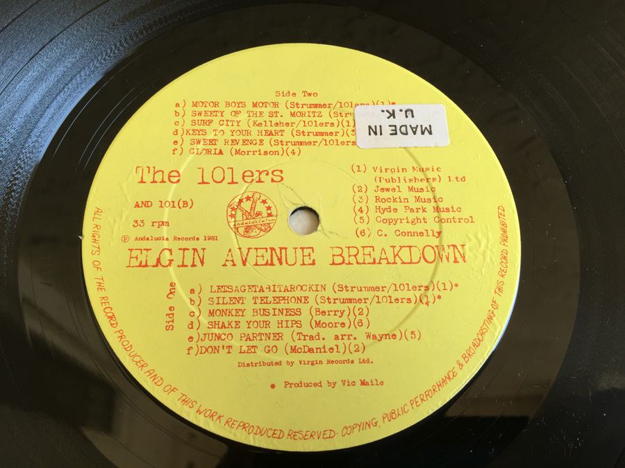 101ers, The ‎- Elgin Avenue Breakdown - Andalucia ‎- AND 101 [Photo 6]