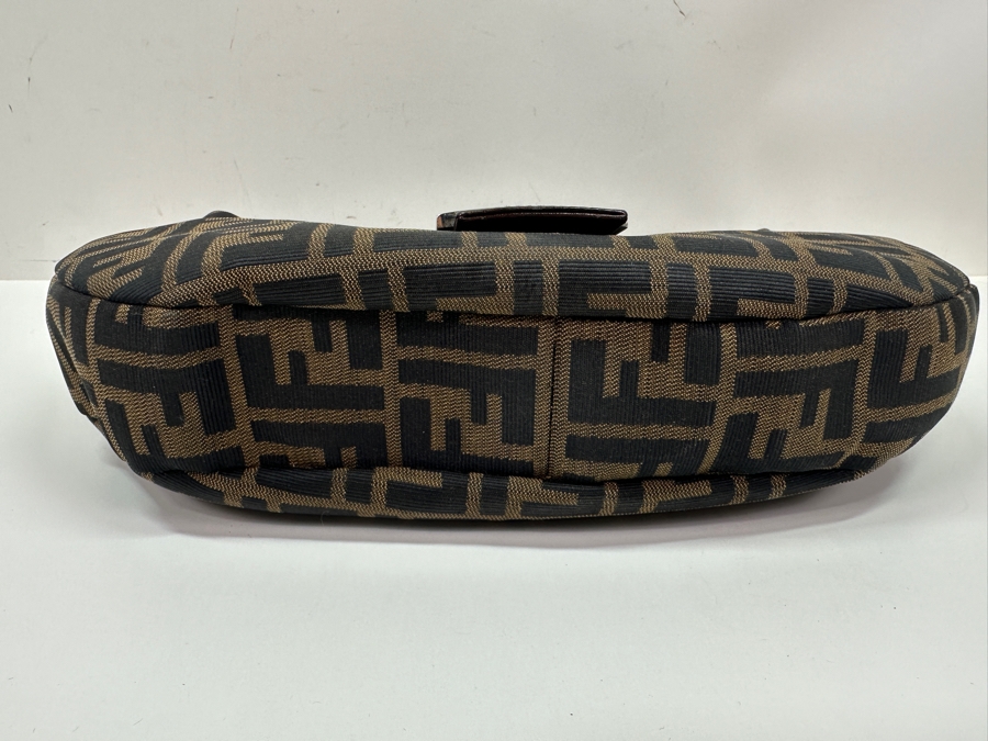 Fendi Brown FF Canvas Shoulder Bag Estimate $1,000 [Photo 6]