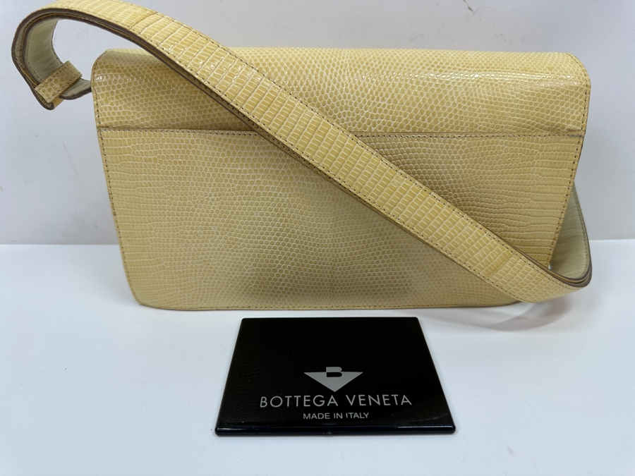 Bottega Veneta Woven Leather Handbag With Mirror Made In Italy Retails $3,500 [Photo 5]