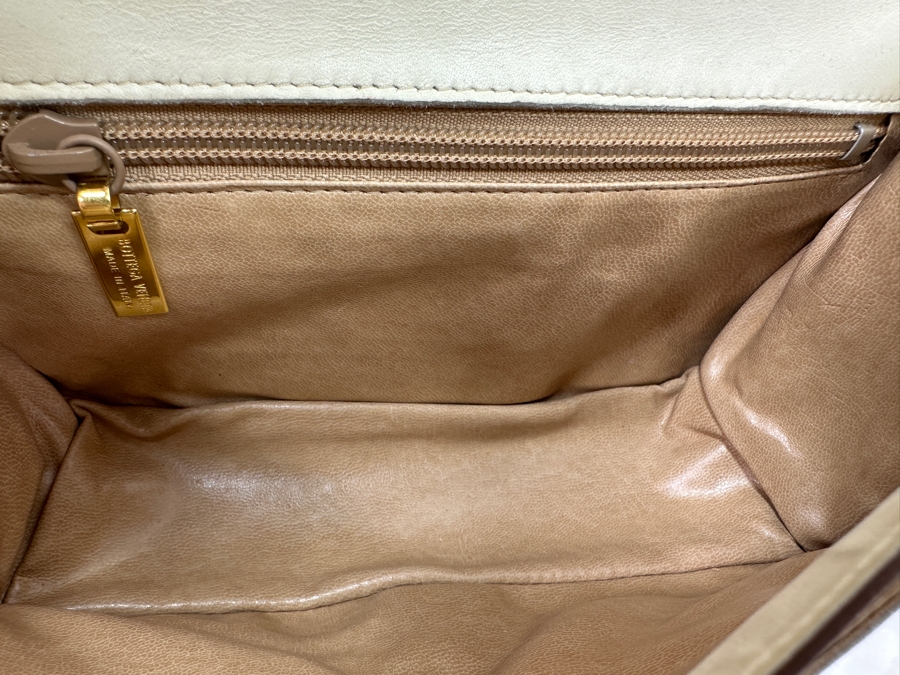 Bottega Veneta Woven Leather Handbag With Mirror Made In Italy Retails $3,500 [Photo 11]