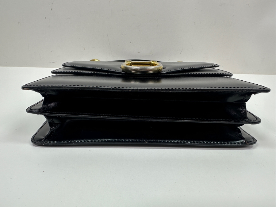 Vintage 1999 Celine Paris Double Flap Tote Handbag With Original Dust Bag Estimate $750 [Photo 8]