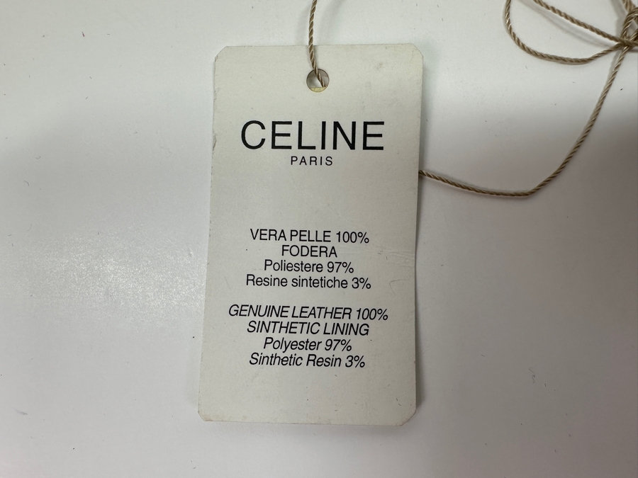 Vintage 1999 Celine Paris Double Flap Tote Handbag With Original Dust Bag Estimate $750 [Photo 13]
