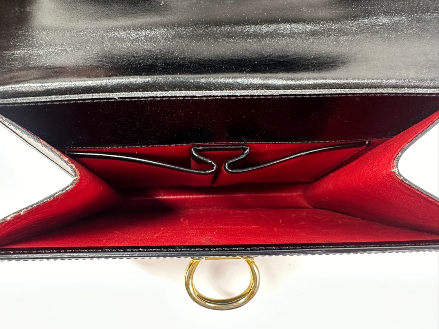 Vintage 1999 Celine Paris Double Flap Tote Handbag With Original Dust Bag Estimate $750 [Photo 9]