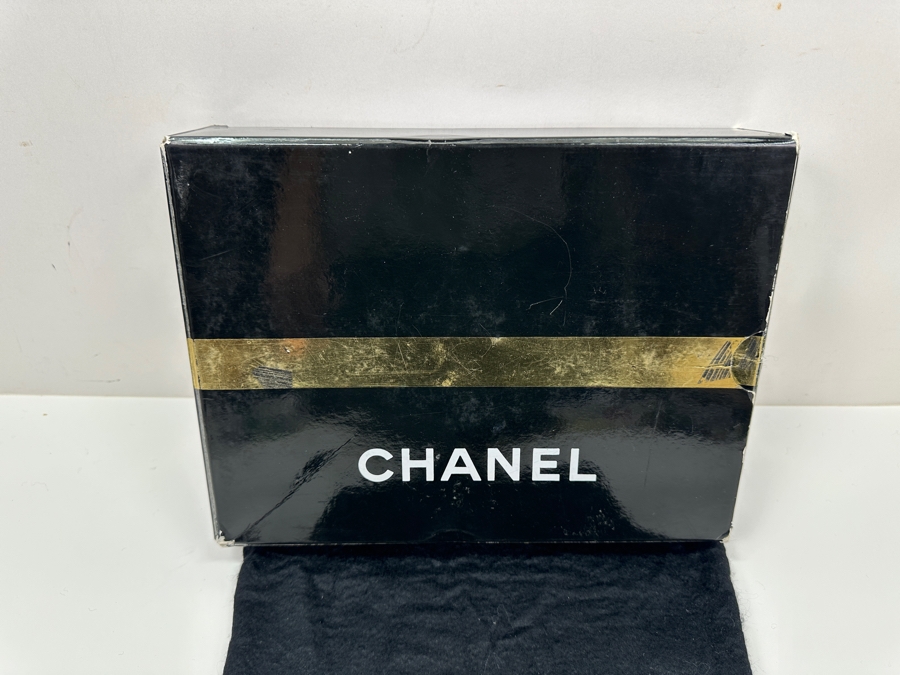 Vintage Chanel Classic Handbag In Lambskin Leather With Gold-Tone Metal Chain Straight Flap Estimate $3,800 [Photo 17]
