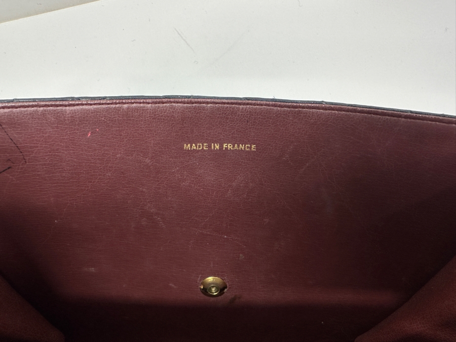 Vintage Chanel Classic Handbag In Lambskin Leather With Gold-Tone Metal Chain Straight Flap Estimate $3,800 [Photo 14]