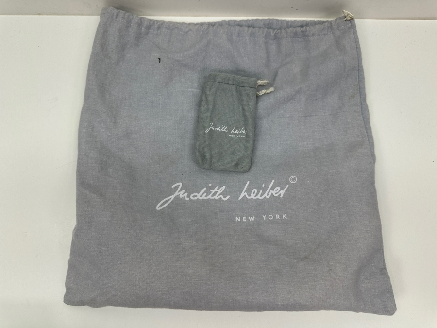 Vintage Judith Leiber Reptile Leather Handbag With Comb, Mirror And Change Purse Plus The Original Dust Bag [Photo 11]