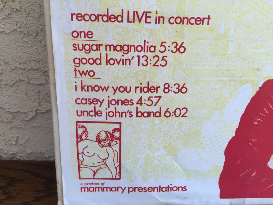 Grateful Dead - Grateful Dead Recorded Live In Concert - Mammary Presentations ‎- MM4 - Mother Records [Photo 3]