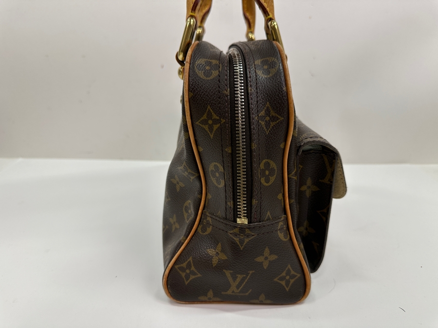 Vintage Louis Vuitton Monogram Manhattan PM Handbag With Original Dust Bag Estimate $1,000 [Photo 6]