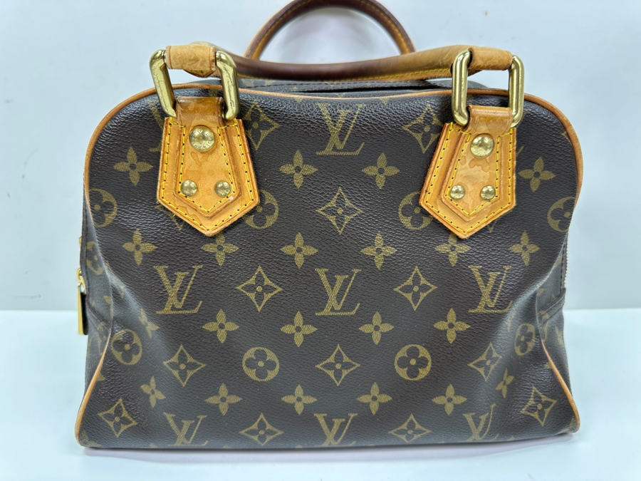 Vintage Louis Vuitton Monogram Manhattan PM Handbag With Original Dust Bag Estimate $1,000 [Photo 7]