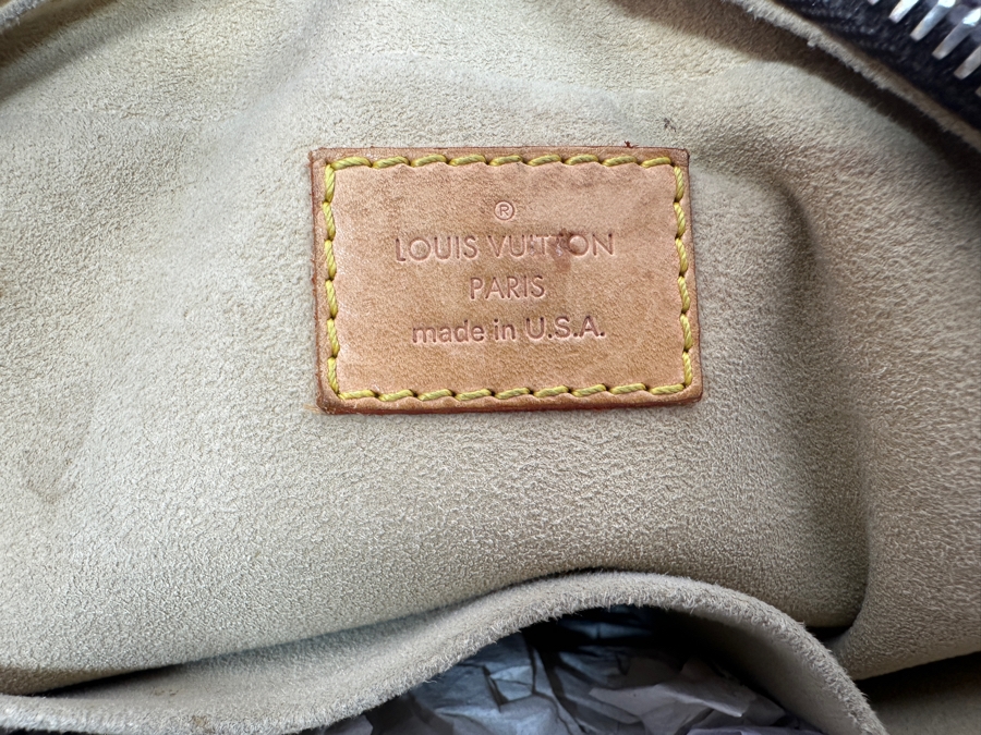 Vintage Louis Vuitton Monogram Manhattan PM Handbag With Original Dust Bag Estimate $1,000 [Photo 11]
