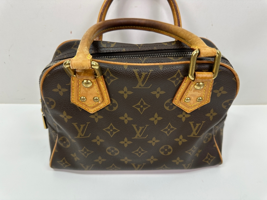 Vintage Louis Vuitton Monogram Manhattan PM Handbag With Original Dust Bag Estimate $1,000 [Photo 8]