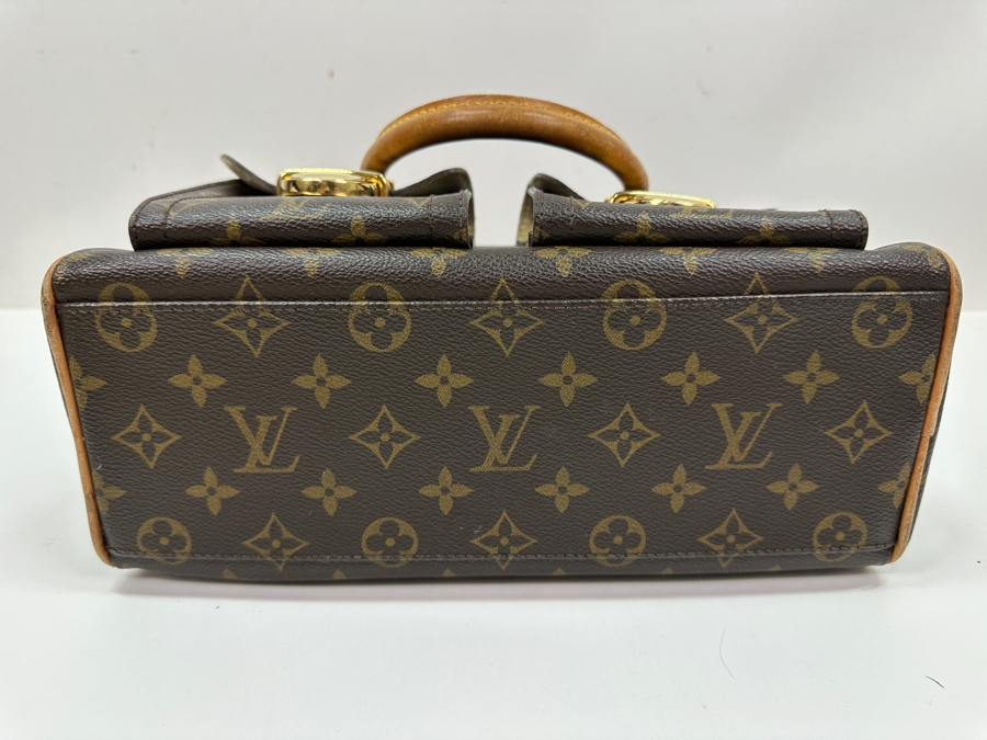 Vintage Louis Vuitton Monogram Manhattan PM Handbag With Original Dust Bag Estimate $1,000 [Photo 9]