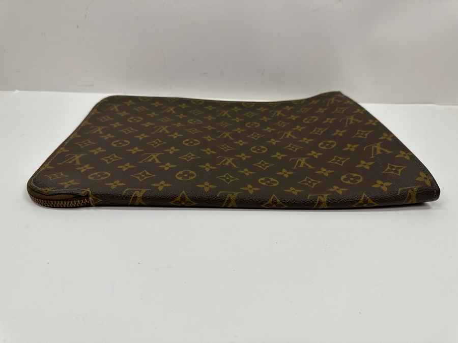 Vintage Louis Vuitton Monogram Canvas Poche Documents Laptop Case Estimate $550 [Photo 5]