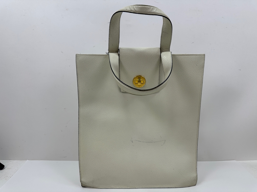 Bvlgari Leather Tote Handbag With Original Bvlgari Dust Bag Estimate $1,000 [Photo 2]