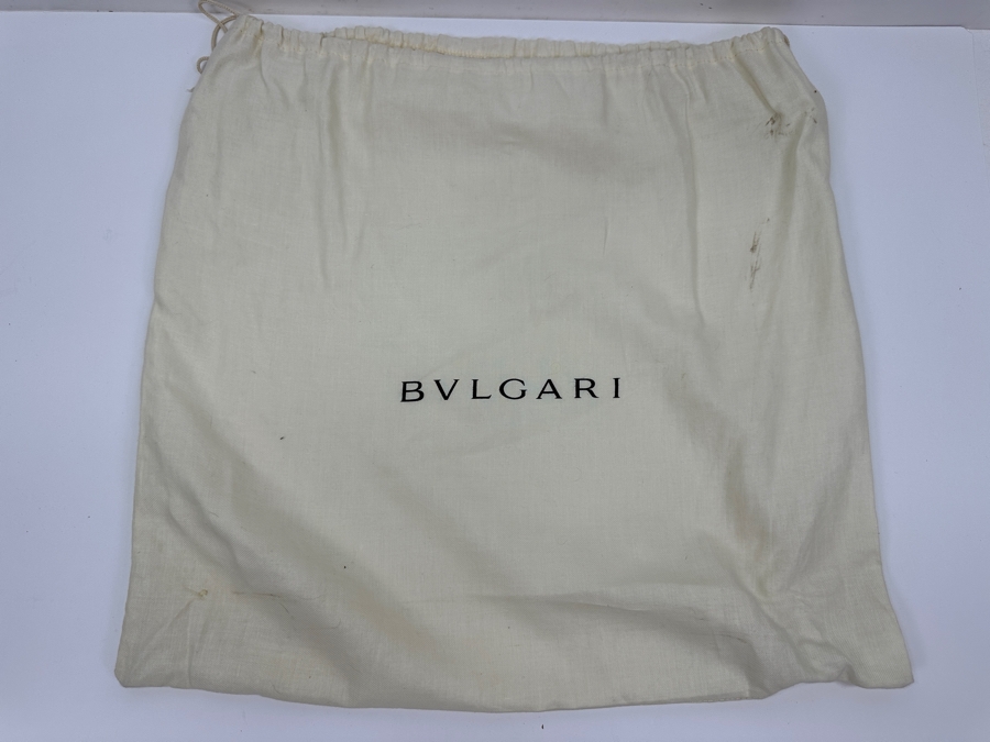 Bvlgari Leather Tote Handbag With Original Bvlgari Dust Bag Estimate $1,000 [Photo 10]