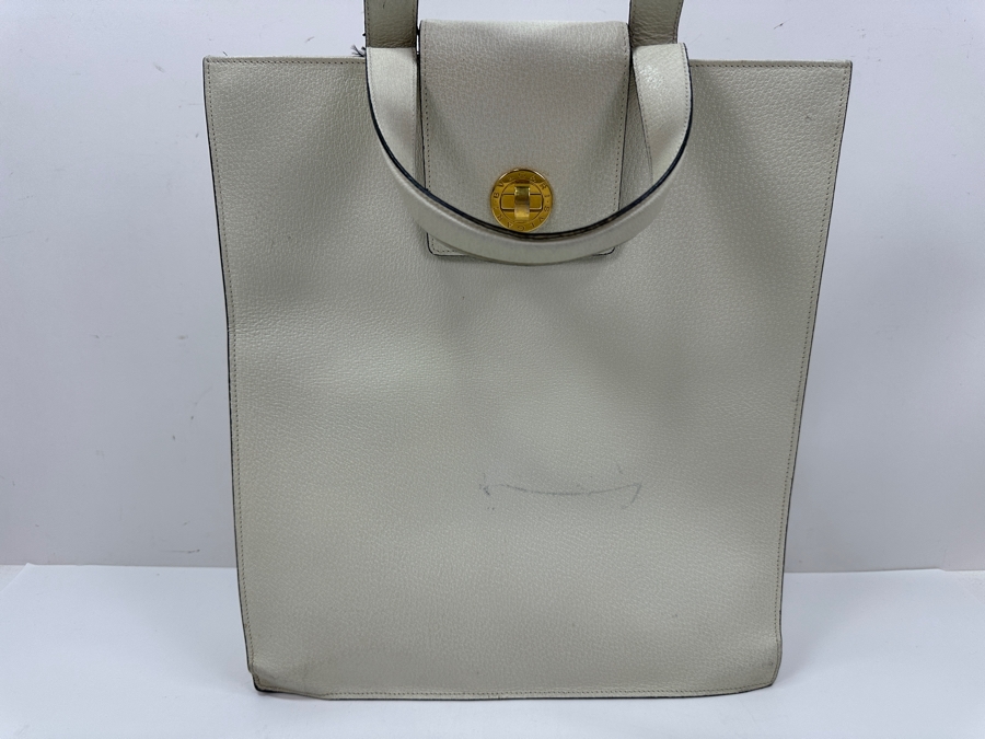 Bvlgari Leather Tote Handbag With Original Bvlgari Dust Bag Estimate $1,000 [Photo 3]