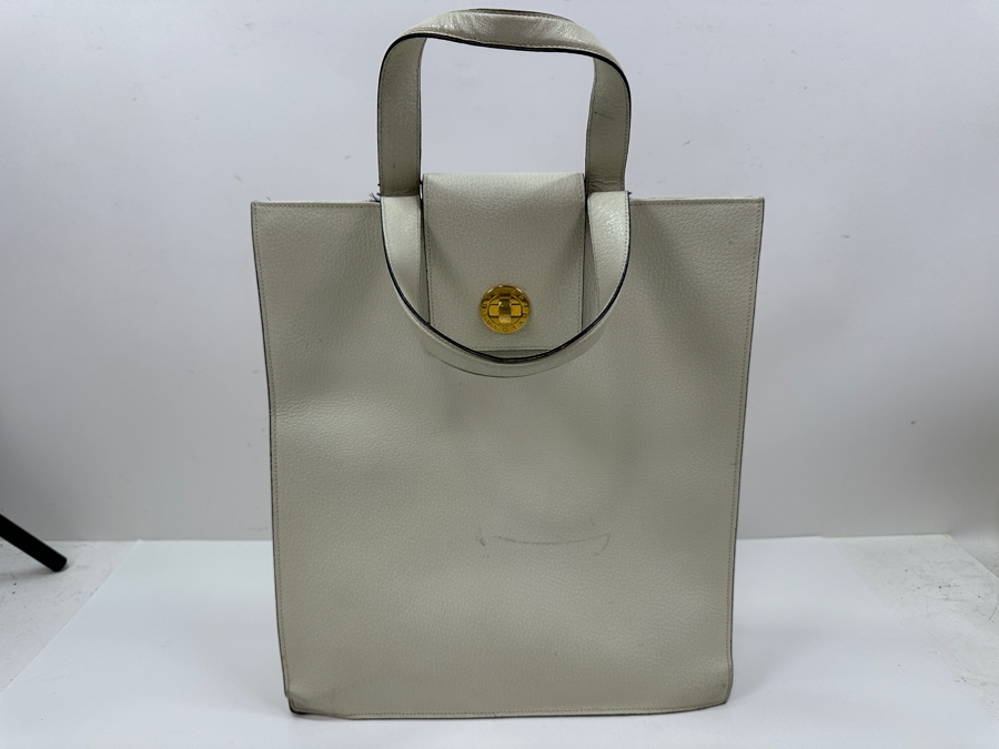 Bvlgari Leather Tote Handbag With Original Bvlgari Dust Bag Estimate $1,000 [Photo 6]