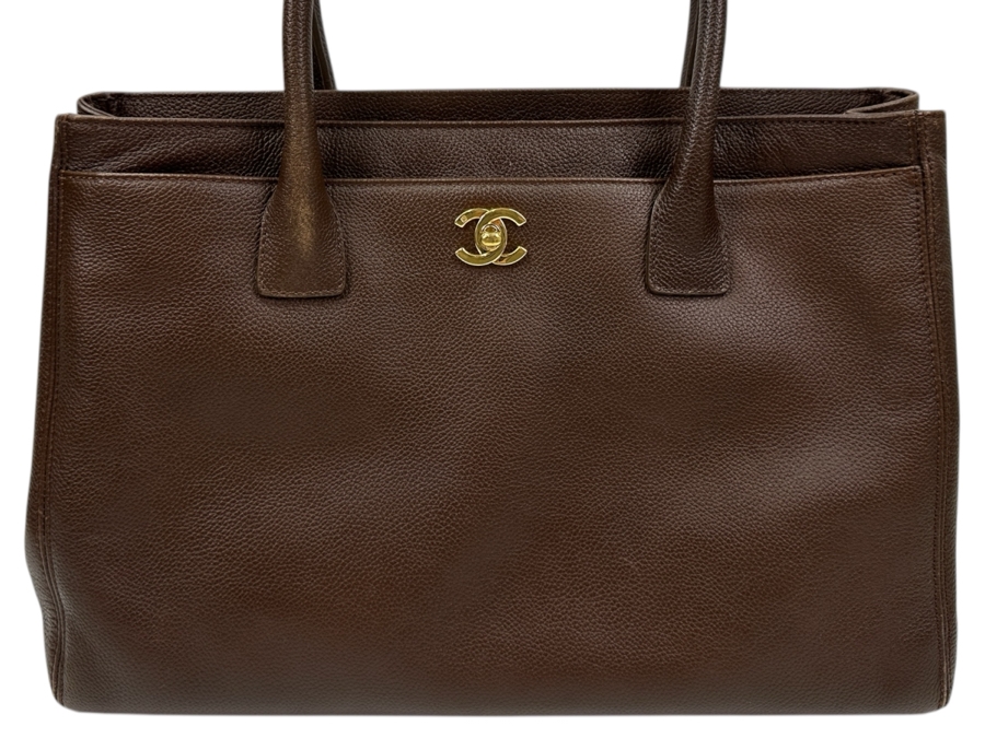 Chanel Cerf Executive Tote Grand Shopping Handbag Like New With Original Chanel Dust Bag And Original Chanel Box Estimate $3,000+