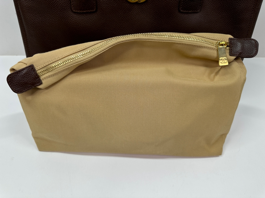 Chanel Cerf Executive Tote Grand Shopping Handbag Like New With Original Chanel Dust Bag And Original Chanel Box Estimate $3,000+ [Photo 10]