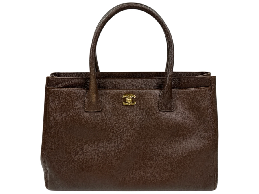 Chanel Cerf Executive Tote Grand Shopping Handbag Like New With Original Chanel Dust Bag And Original Chanel Box Estimate $3,000+ [Photo 2]