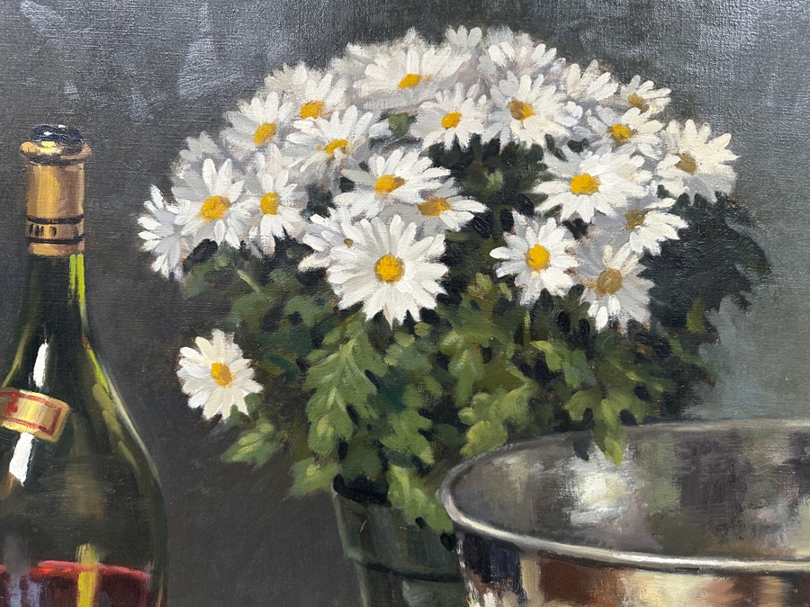 Just Added - Gregory Hull (B. 1950, American) Original Still Life Oil Painting On Canvas Titled “Summer Reflections” 40 X 30 Framed 45.5 X 36 Estimate $2,000-$3,000 [Photo 9]