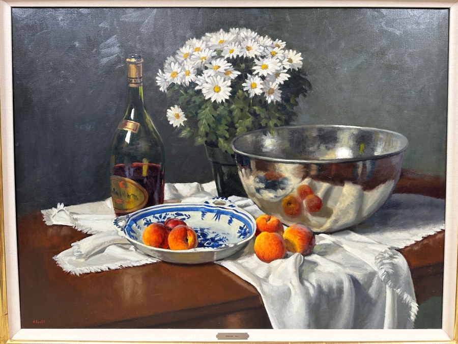 Just Added - Gregory Hull (B. 1950, American) Original Still Life Oil Painting On Canvas Titled “Summer Reflections” 40 X 30 Framed 45.5 X 36 Estimate $2,000-$3,000 [Photo 3]