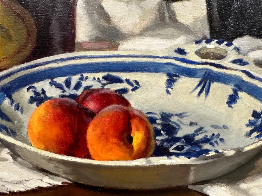 Just Added - Gregory Hull (B. 1950, American) Original Still Life Oil Painting On Canvas Titled “Summer Reflections” 40 X 30 Framed 45.5 X 36 Estimate $2,000-$3,000 [Photo 13]